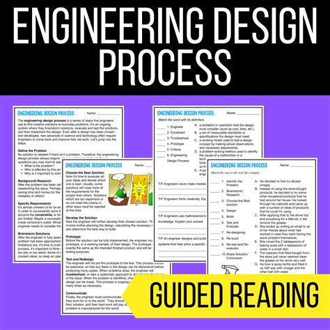 engineering design process worksheet high school
